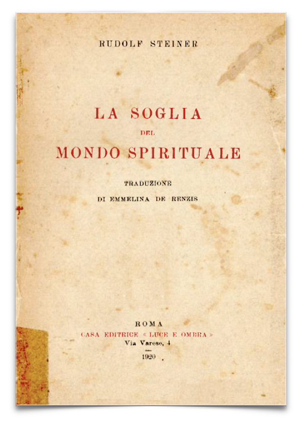 cover-image, Rudolf Steiner - oo 17 La soglia del mondo spirituale23/7