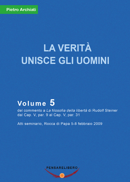 LA FILOSOFIA DELLA LIBERTÀ 5 copertina fronte